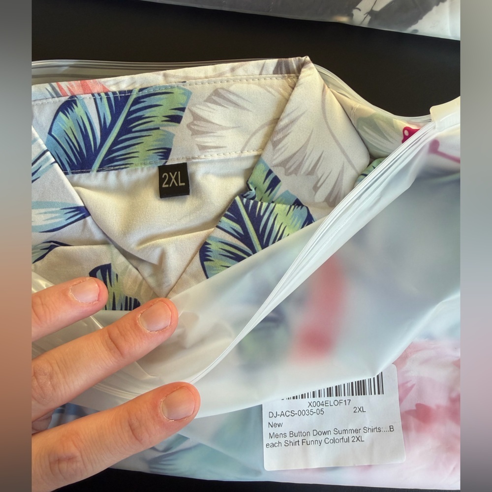 Hawaiian summer Button Down Shirt 2XL - Picture 3 of 3